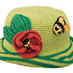 fıstık yeşili örgü çocuk şapka modeli