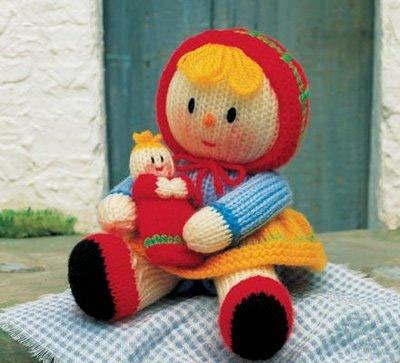 kırmızı başlıklı örgü oyuncak bebk modeli