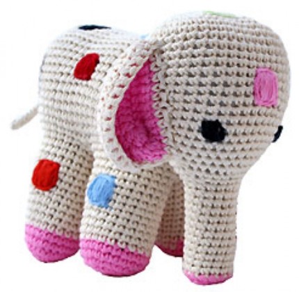 sevimli örgü oyuncak fil modeli